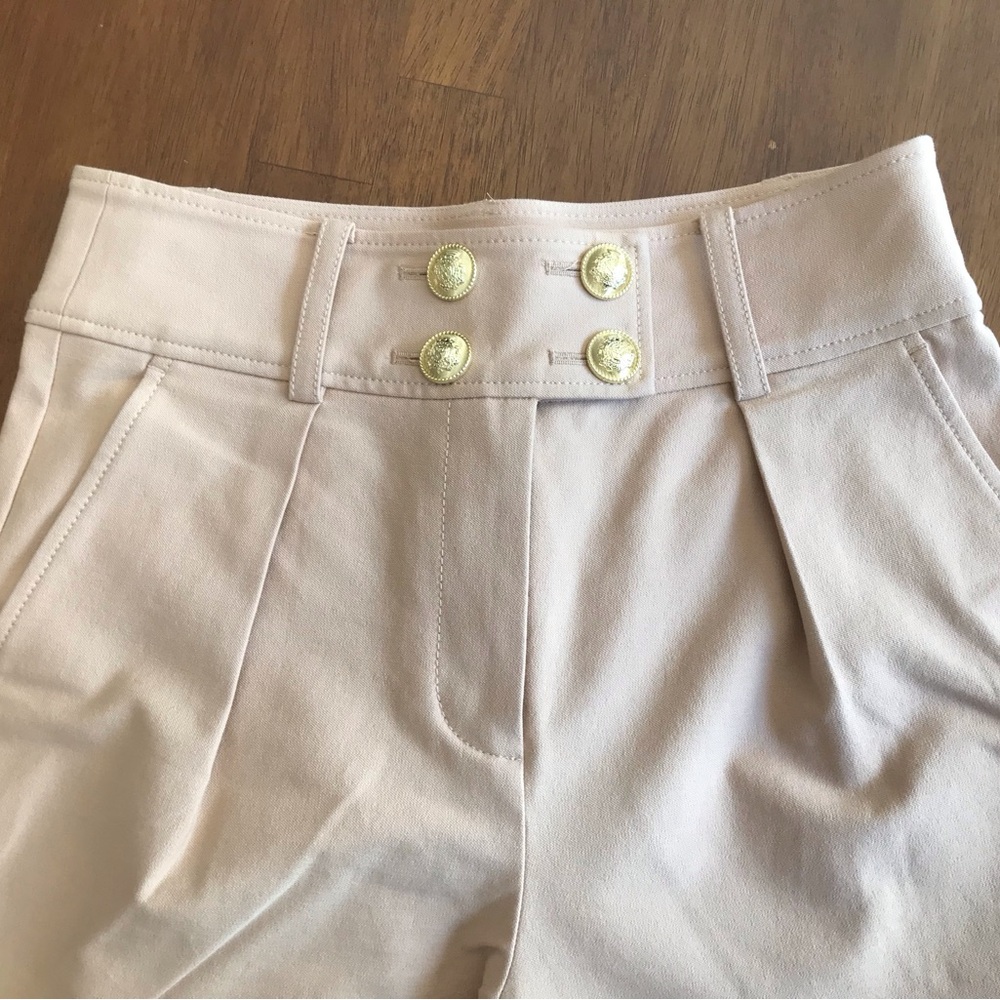 10 Crosby Derek Lam Cream Ankle Pants